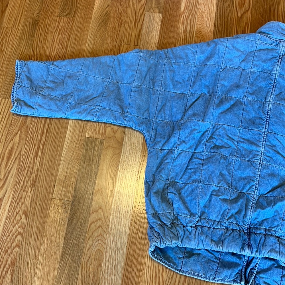 Free People Denim Dolman Quilted Jacket - Picture 16 of 16